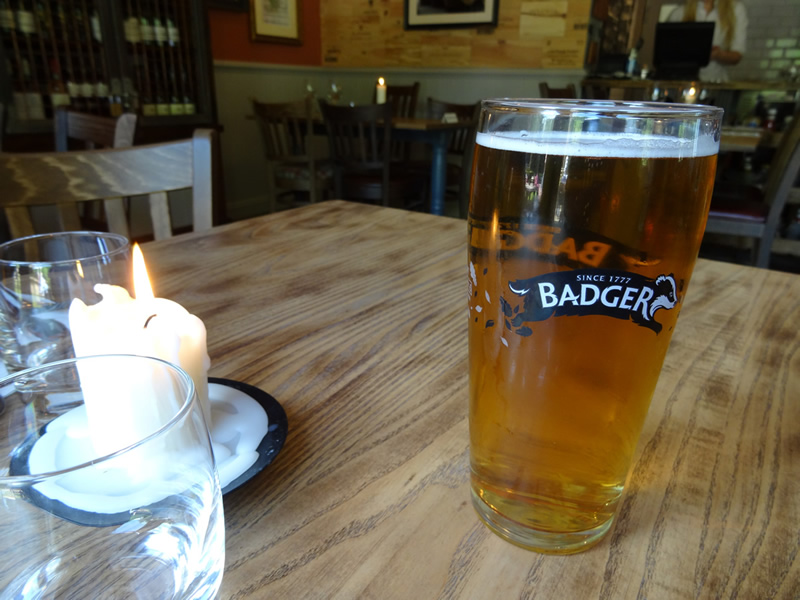 A pint of Badger beer