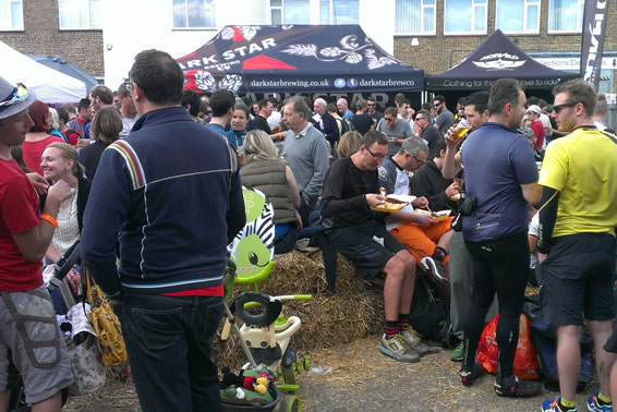 People at Spin Up in an Brewery