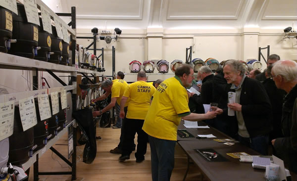 Volunteers serving at the Festival